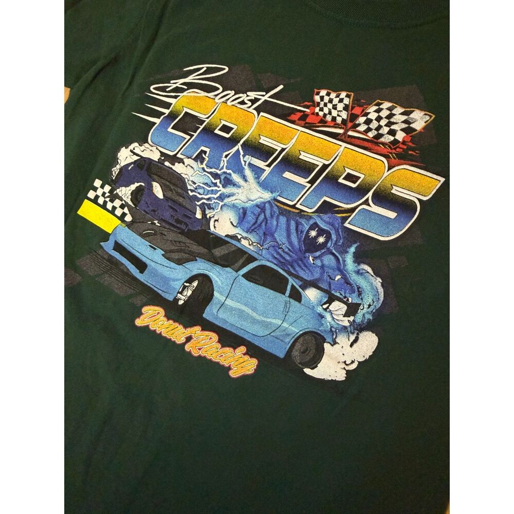Donut Media Boost Creeps Baby Tee Womens Fitted Graphic T-Shirt Car Racing JDM